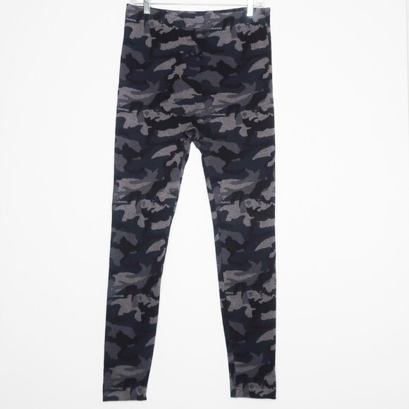 Lane Bryant Blue Camo Leggings Large XL Camouflage Print Dark Blue Gray - Picture 1 of 8